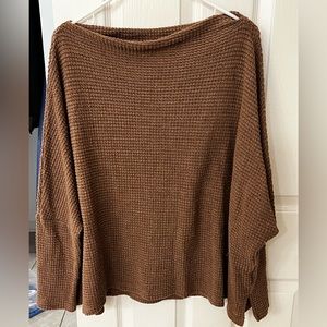 Oversized off the shoulder tunic